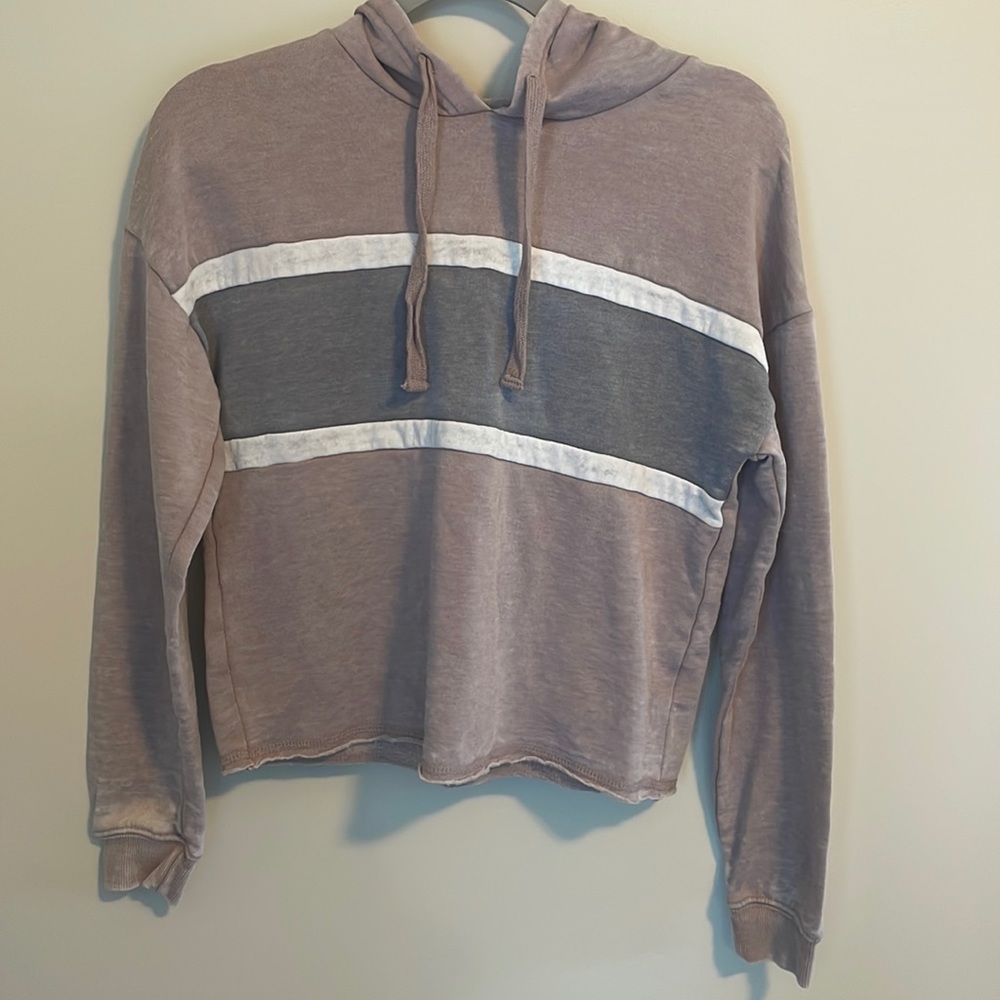 XS Hippie Rose Cropped Sweatshirt